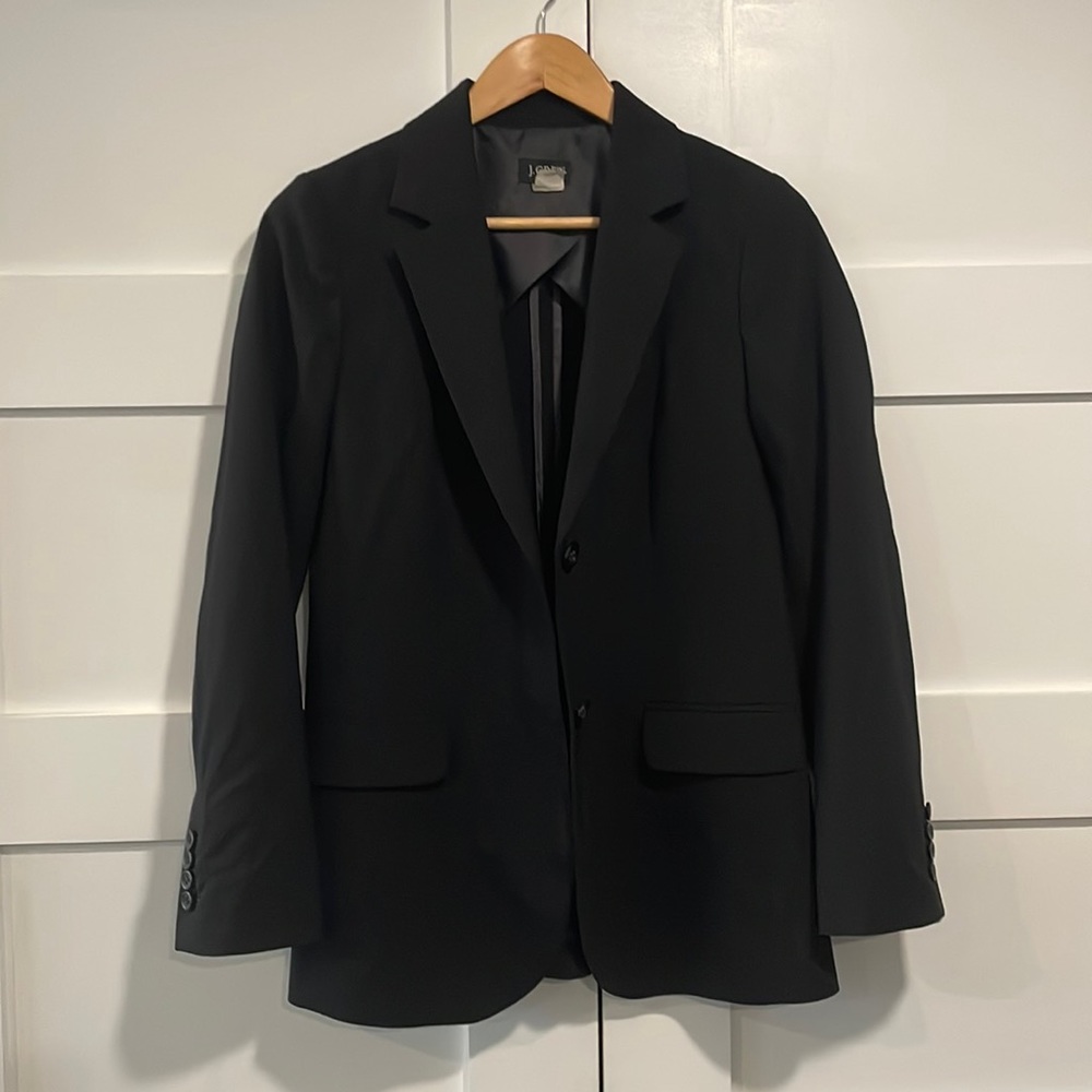 J. Crew Wool Black Blazer Size 2
